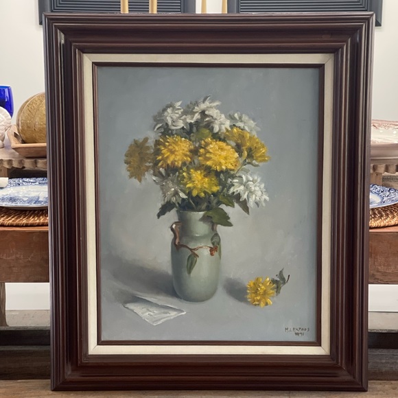 Vintage Signed Original Painting - Picture 2 of 14